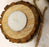 BARK STYLE CANDLE HOLDER WITH CANDLES II WOODEN CANDLE HOLDER ( SRT OF 6 )