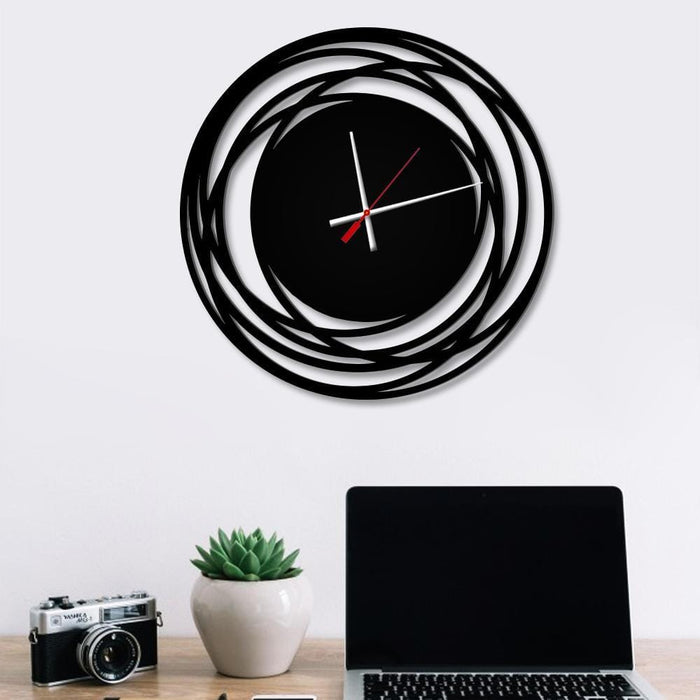 Wall Clock for Living Room in Loops Shape