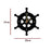 Ship Wheel Shape Wooden Wall Clock