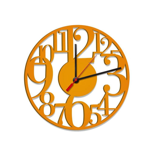 Zig Zag Numbers Shape Wooden Wall Clock