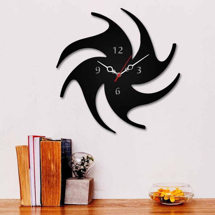 Abstract Volleyball  Wooden Wall Clock