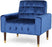 Velvet Armchair, Modern Glam, Button-Tufted, Waffle Stitching,