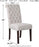 Classic Upholstered Dining Chair, Set of 2, Light Gray