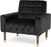 Velvet Armchair, Modern Glam, Button-Tufted, Waffle Stitching,