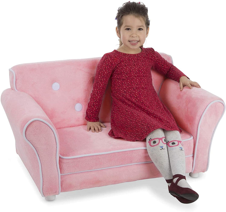 Child's Sofa - Pink Plush Children's Furniture