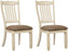 Bolanburg Upholstered Dining Room Chair Set of 2, Antique