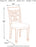 Leahlyn Dining Upholstered Side Chair - Pierced Splat Back - Set of 2 -Brown