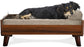 Pet Bed Frame for Small, Medium, and Large Dogs and Cats - Elevated Mid-Century Modern Style Platform Dog Bed