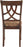 Leahlyn Dining Upholstered Side Chair - Pierced Splat Back - Set of 2 -Brown