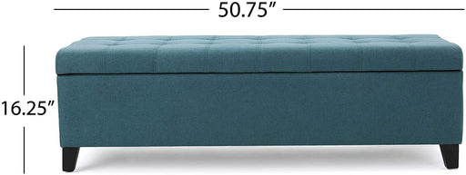 Mission Fabric Storage Ottoman