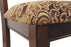 Leahlyn Dining Upholstered Side Chair - Pierced Splat Back - Set of 2 -Brown