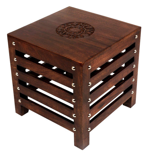 Wooden Beautiful Handmade Stool | Table | for Office | Home Furniture | Outdoor | Décor - Brown(1)