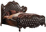 Versailles Eastern King Bed Tone Dark Brown PU & Cherry