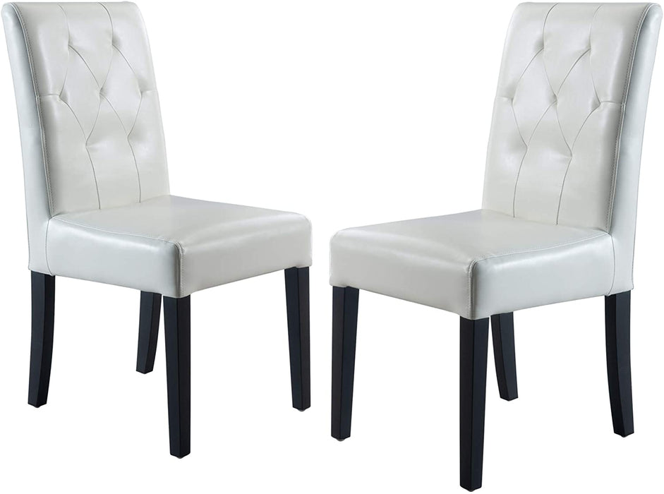 Bonded Leather Dining Chairs, 2-Pcs Set