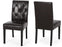 Bonded Leather Dining Chairs, 2-Pcs Set