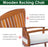 Wooden Rocking Chair with Cushioned