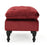 Wide Velvet Tufted Rectangle Solid Footstool Ottoman