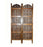 Solid Wood 3 Panel Room Wooden Partition (Brown) for Living Room