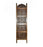 Solid Wood 3 Panel Room Wooden Partition (Brown) for Living Room