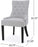 Hayden Fabric Dining Chairs, 2-Pcs Set