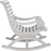 Outdoor Collection Sonora Ash Grey Rocking Chair