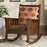 Wooden Stylish Brown Teak Rocking Chair/Easy able Relax Chair