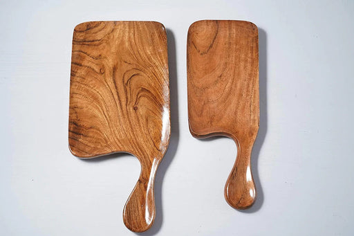 WOODEN PLATTER SET OF 2 II ACACIA WOOD II HIGH QUALITY