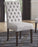 Classic Upholstered Dining Chair, Set of 2, Light Gray