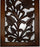 Mango Wood Wall Panel Hand Crafted with Leaves and Scroll Work Motif, Rectangle, Brown