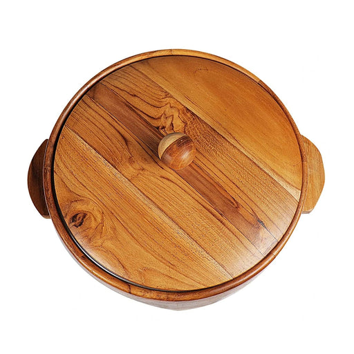 TEAK WOOD CHAPATI BOX/ ROTI BOX/ WOODEN CASSEROLE