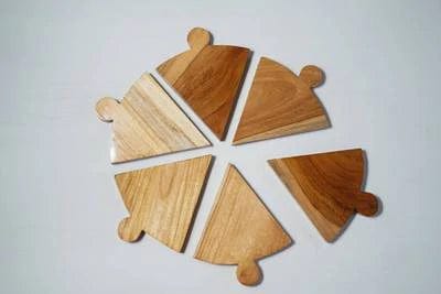 TEAK WOOD PIZZA PLATTER