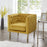 Tufted Club Chair with Metal Legs, Modern arm Chair for Living Room