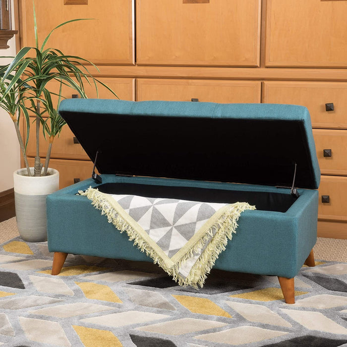 Harper Fabric Storage Ottoman