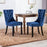 Velvet Upholstered Dining Chairs Set of 4, High-end Tufted Wingback Dining Side Chair with Nailhead Back Ring Pull Trim Solid Wood Legs, Contemporary Nikki Collection Modern Style for Kitchen