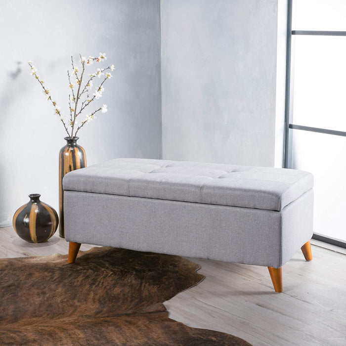 Harper Fabric Storage Ottoman