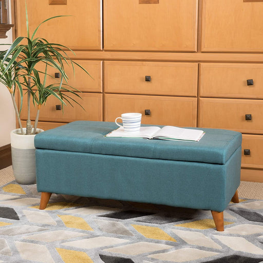 Harper Fabric Storage Ottoman