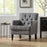 Tufted Club Chair, Fabric Accent Chair