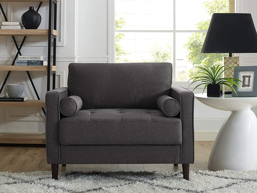 Solutions Lexington Armchair, 39.8" W x 31.1" L x 33.5" H, Heather Grey