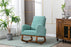 Rocking Chair Mid-Century Modern Nursery Rocking Armchair Upholstered Tall Back Accent Glider Rocker for Living Room