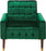 Velvet Armchair, Modern Glam, Button-Tufted, Waffle Stitching,