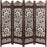 4 Panel Wooden Screen  Decorative Protection For living room Wooden partition and Dividers