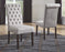 Classic Upholstered Dining Chair, Set of 2, Light Gray