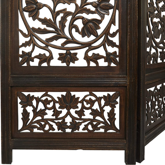 Wood Screen 4 Panel Decorative Protection