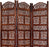 Solid Wood 3 Panel Room Wooden Partition for Living Room