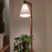 Brielle Wooden Floor Lamp with Brown Base and Beige Fabric Lampshade