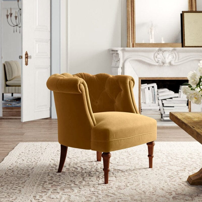 Alanna Wide Tufted Chesterfield Chair