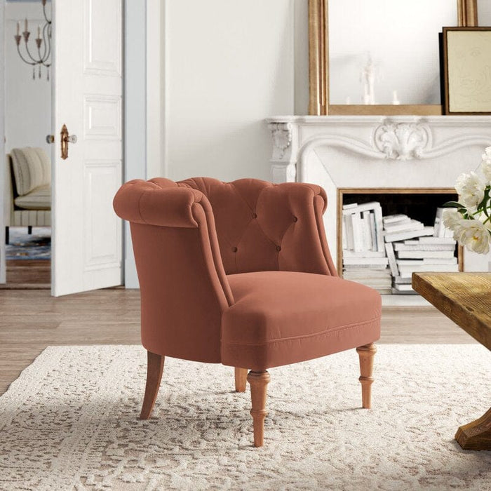 Alanna Wide Tufted Chesterfield Chair