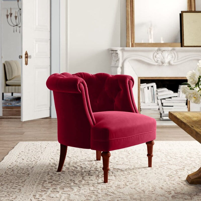 Alanna Wide Tufted Chesterfield Chair