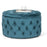 Wide Velvet Tufted Round Storage Ottoman with Storage