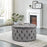Wide Velvet Tufted Round Storage Ottoman with Storage